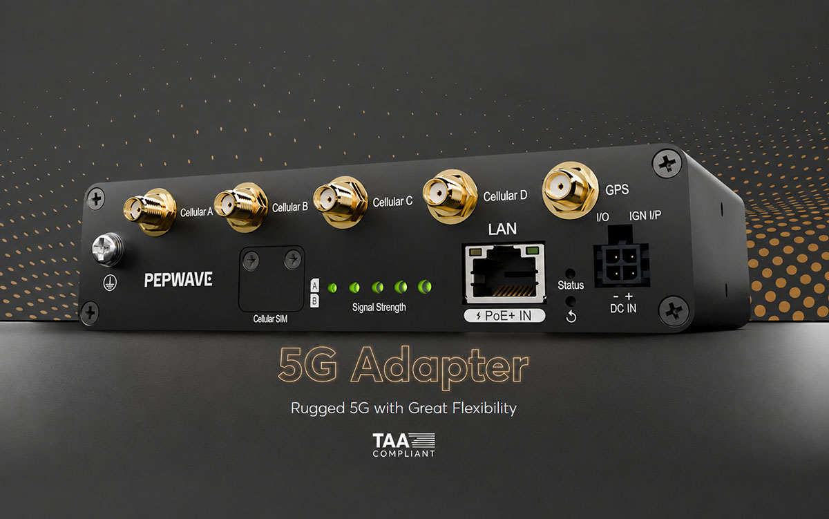 Peplink 5G Adapter, il modem rugged per condizioni ambientali particolarmente difficili