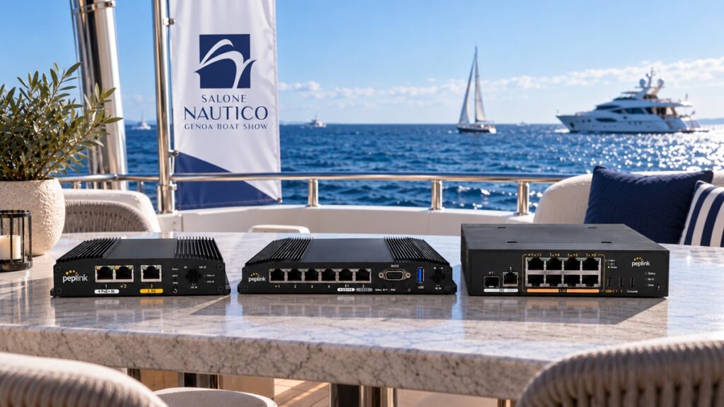 Know IT al Salone Nautico di Genova 2026 con Peplink MAX Orbit